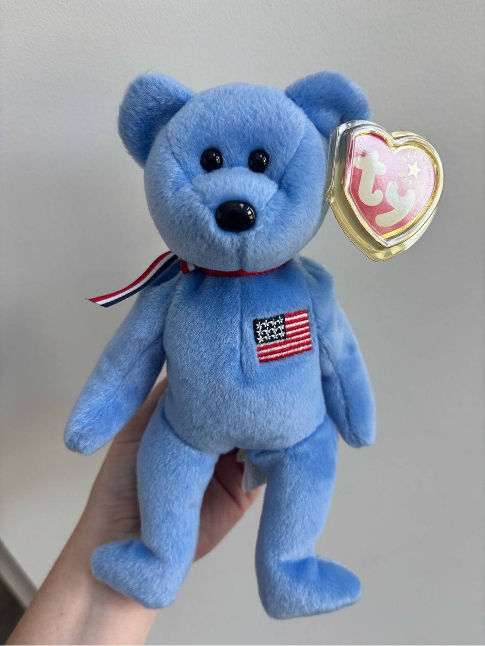 RARE TY Beanie Baby America 911 Memorial Bear, September 11, 2001 Retired